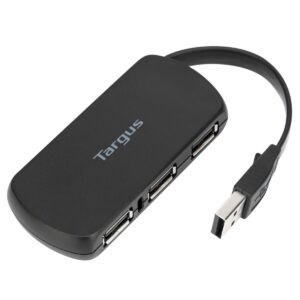Stay connected wherever you go with the TARGUS 4-Port USB Hub (ACH114EU)
