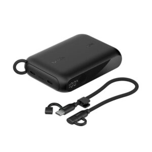 Stay powered wherever life takes you with the BELKIN BOOST CHARGE Power Bank 10K.