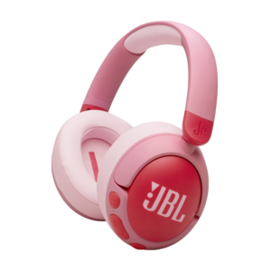 Give your child the ultimate safe listening experience with the JBL JR 470NC Wireless Noise Cancelling Over-Ear Headphones in Pink.