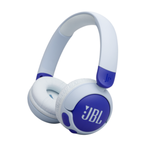 Give your child the gift of safe, high-quality sound with the JBL JR 320BT Bluetooth Wireless Over-Ear Headphones in Blue.