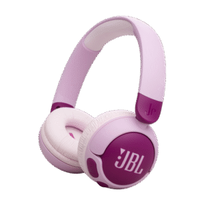 Designed with young listeners in mind, the JBL JR 320BT Bluetooth Wireless Over-Ear Headphones in Purple combine legendary JBL sound with safety and style.