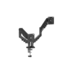 Take your gaming and multitasking setup to the next level with the GAMEON GO-5550 Gas Spring Mechanical Double Monitor Arm.