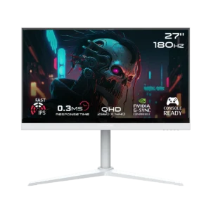 GAMEON ARTIC PRO SERIES 27 INCH QHD 180HZ MPRT 0.3MS FAST IPS GAMING MONITOR WHITE GOA27QHD180IPS