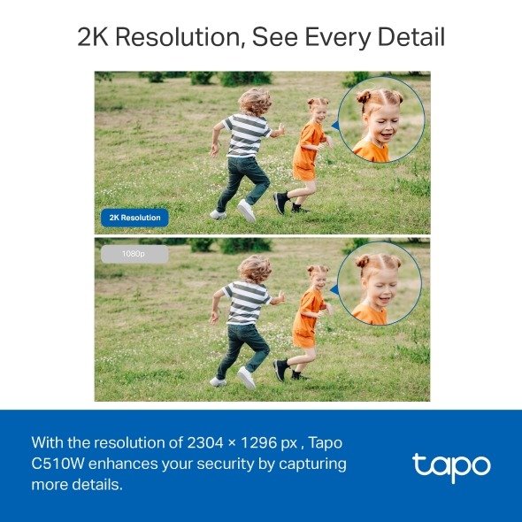 TP-Link Outdoor Pan Tilt Home Security WiFi Camera - Tapo C510W - Image 10