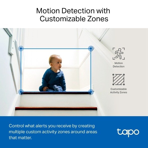 TP-Link Pan/Tilt AI Home Security WiFi Camera - Tapo 2K QHD TC72 - Image 5