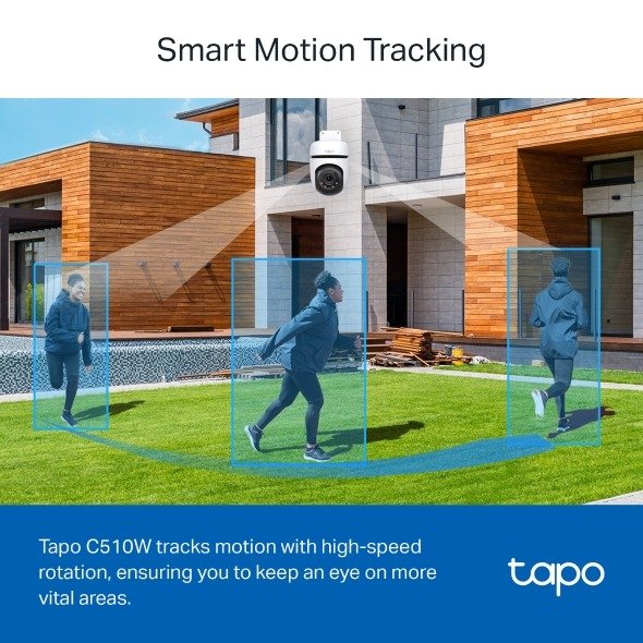 TP-Link Outdoor Pan Tilt Home Security WiFi Camera - Tapo C510W - Image 7