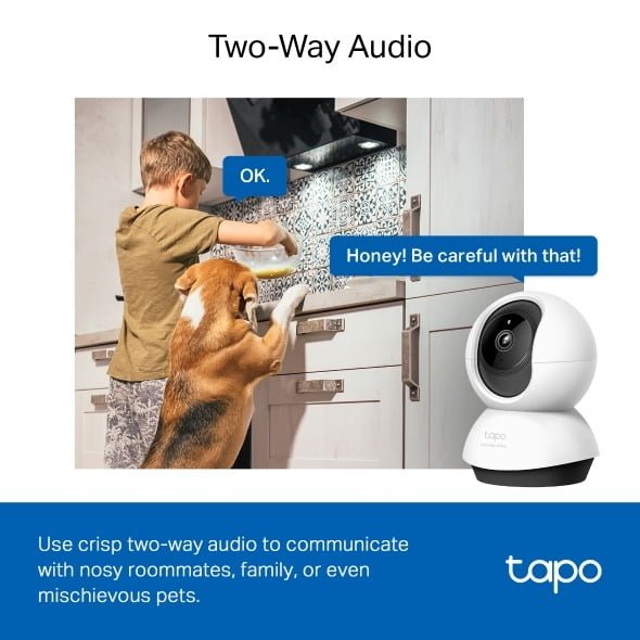 TP LINK PAN TILT HOME SECURITY WIFI CAMERA TAPO C220 - Image 4