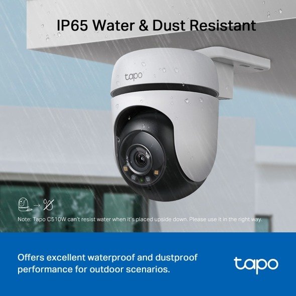 TP-Link Outdoor Pan Tilt Home Security WiFi Camera - Tapo C510W - Image 5