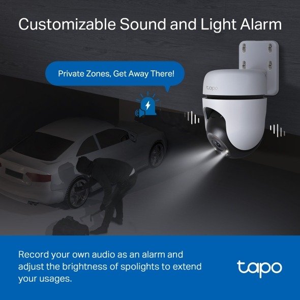 TP-Link Outdoor Pan Tilt Home Security WiFi Camera - Tapo C510W - Image 6