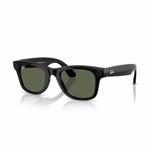RAYBAN META WAYFARER (GEN 2 ) SUNGLASSES F SHINY BLACK L G15 GREEN S53 RW4012