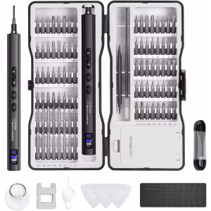 PORODO ELECTRIC SCREWDRIVER KIT BLACK PDGTE970BK