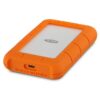 Protect your data wherever your work takes you with the LaCie Rugged USB-C 1TB External Mobile Drive (STFR1000800).