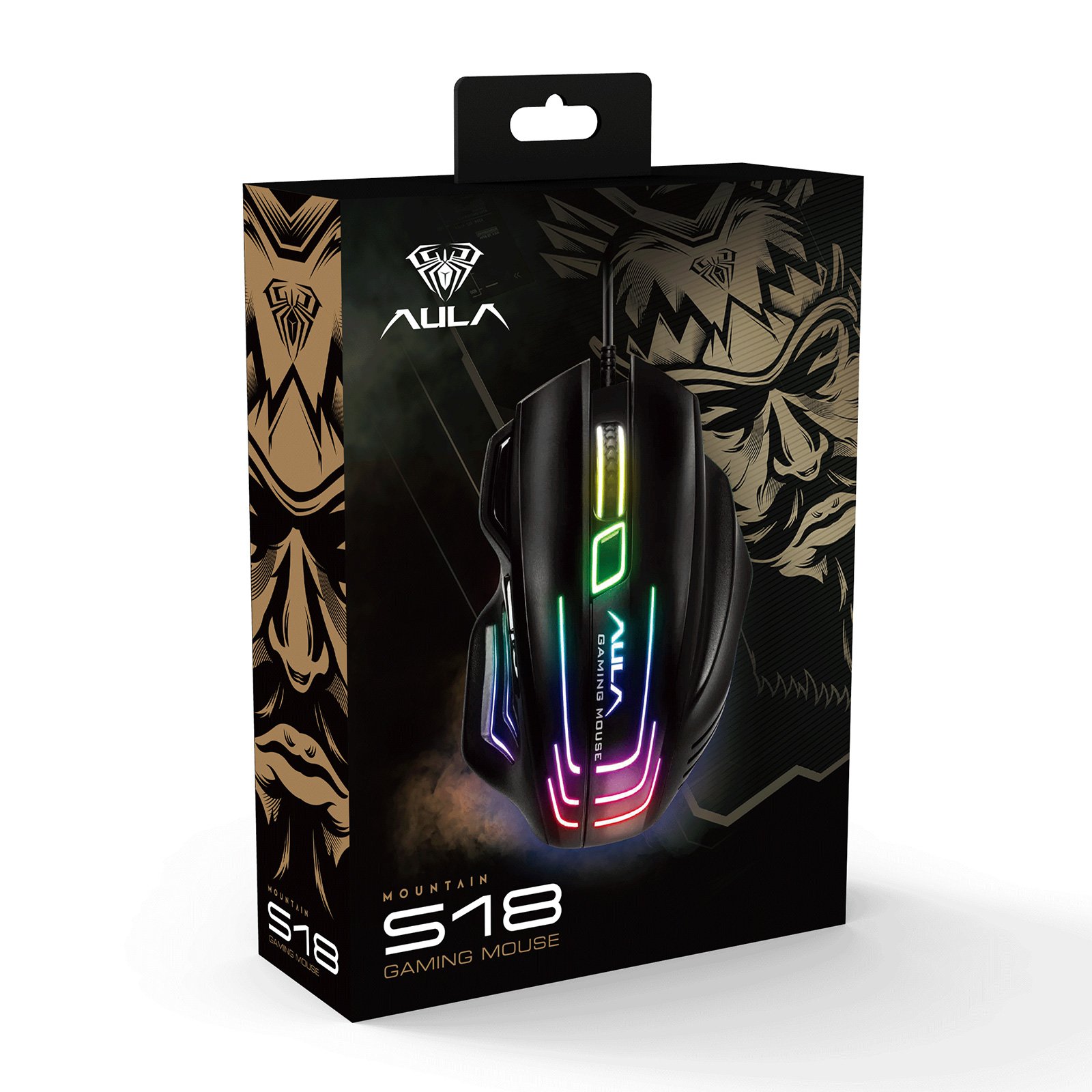 AULA Mountain Wired Gaming Mouse (S18) - Ergonomic Design with Precision Performance - Image 3
