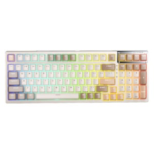 AULA 98 KEYS RGB 98% MECHANICAL GAMING KEYBOARD TRI-MODE NIMBUS V3 SWITCH F98 SUNSET COFFEE