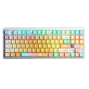 AULA 87 KEYS RGB 80% MECHANICAL GAMING K/B TRI-MODE KAILH METEORITE ICE CREAM S/W ORG SODA F87PRO V2