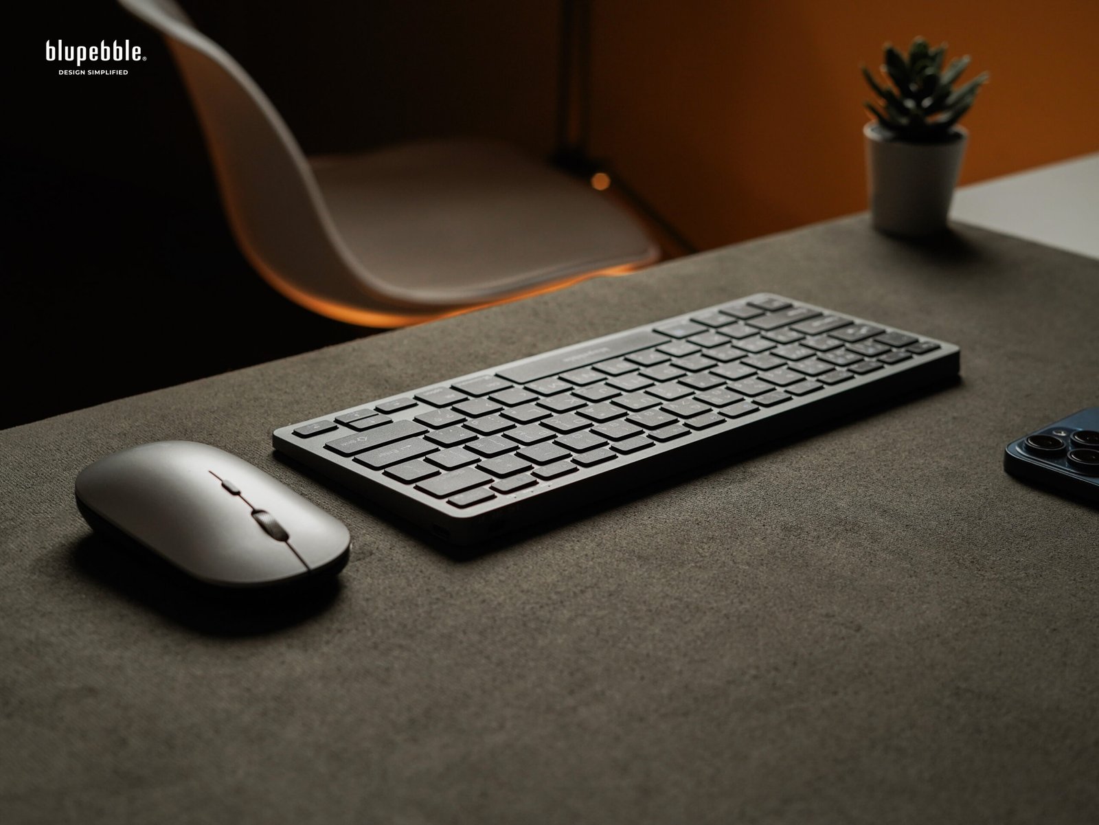 Bluepebble Magic Pebble Combo - Wireless Keyboard + Mouse - Grey BP-MPCKM-GY - Image 5