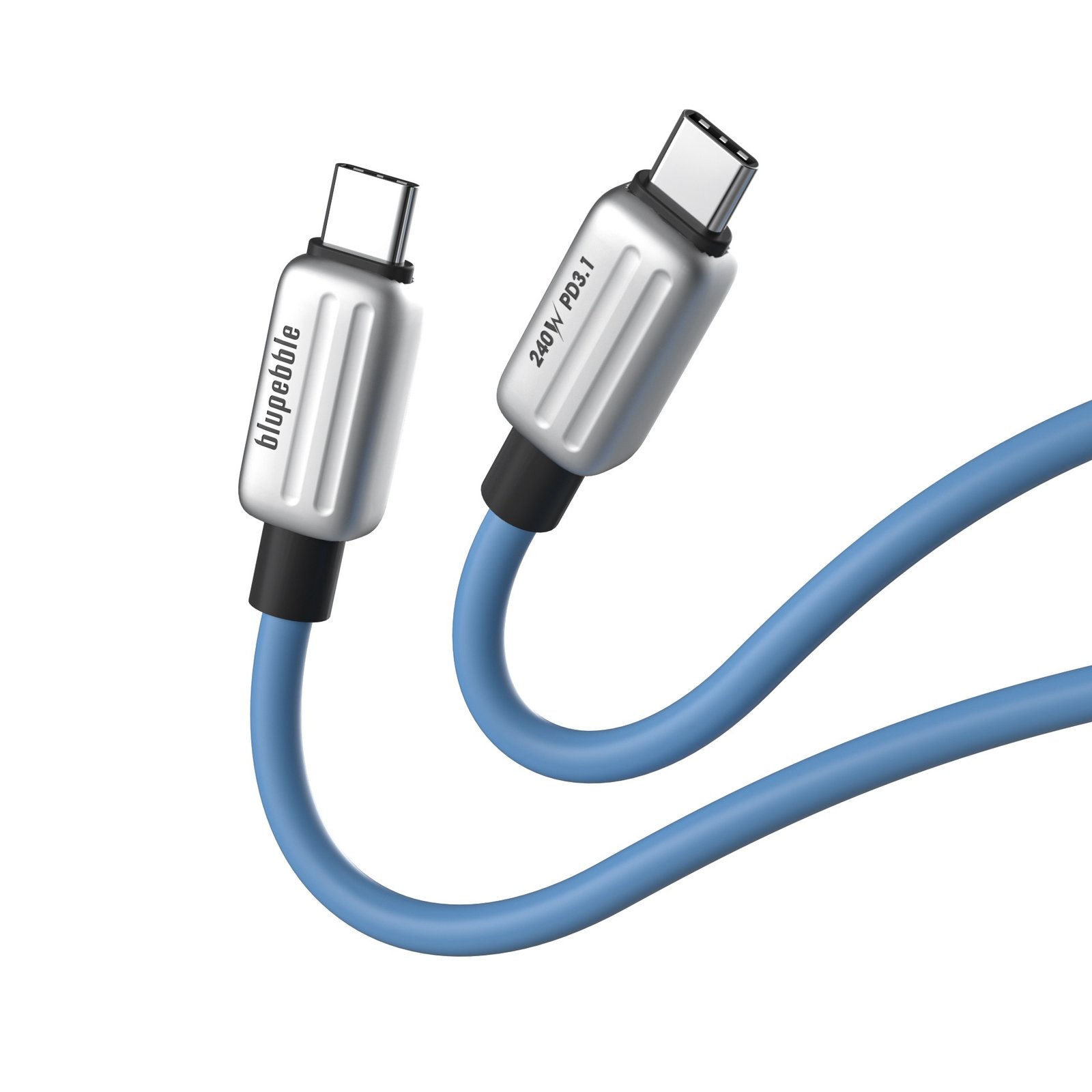 BluPebble PowerFlow: High-Speed USB-C to USB-C Cable (240W, 2-Meter) - Image 3