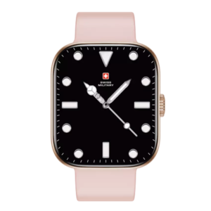 SWISS MILITARY ALPS 4 PINK WATCH WITH PINK SILICONE STRAP SM-WCH-ALPS4-BLKF-PNKSS
