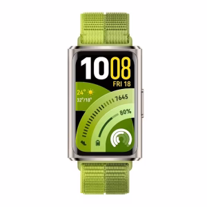 HUAWEI BAND 11 PRO TITANIUM ALUMINUM ALLOY CASE GREEN NYLON STRAP CDY-B49