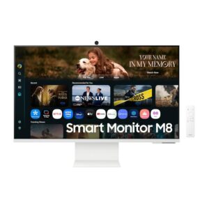 SAMSUNG 32 INCH M8 60HZ 4MS 4K AI VISION SMART MONITOR WHITE LS32FM801UMXUE
