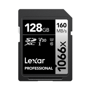 LEXAR PROFESSIONAL 1066X SDXC UHS-I 128GB SPEED UP TO 160 MB/S CARD LSD1066128G-BNNNG