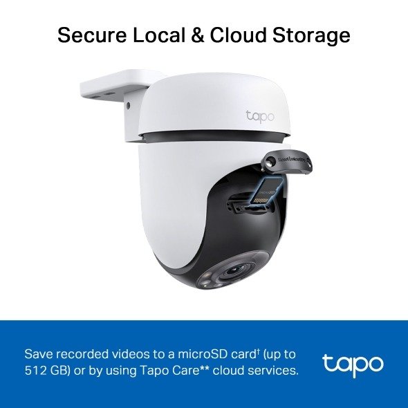 TP-Link Outdoor Pan Tilt Home Security WiFi Camera - Tapo C510W - Image 4