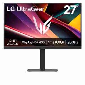 LG 27 INCH ULTRAGEAR 200HZ 1MS G6 QHD GAMING MONITOR 27G610A-B