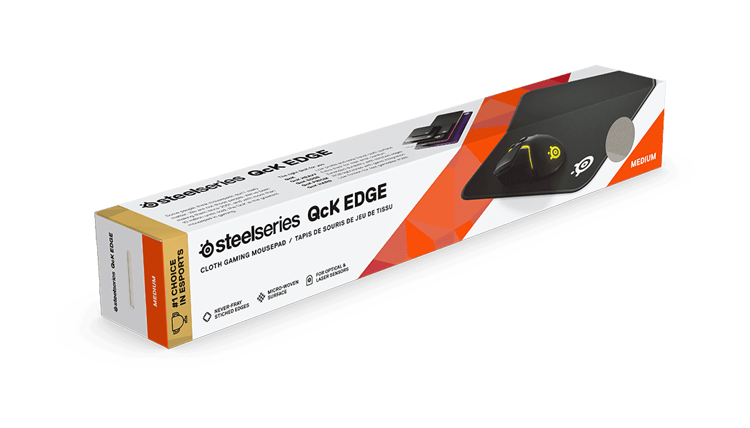 SteelSeries QcK Edge Mouse Mat M (63822) - Enhanced Precision, Durable Build, Smooth Surface for Optimal Performance - Image 2