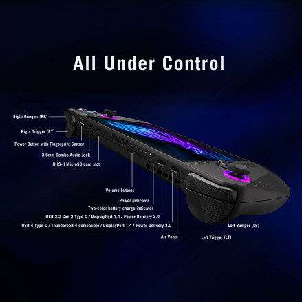 ASUS ROG Ally X Console (RC72LA) - 7-Inch Display, Ryzen Z1 Extreme, 24GB LPDDR5X RAM, 1TB M.2 SSD - Image 9