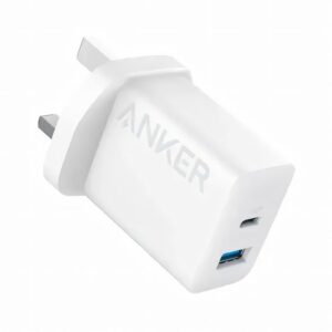 ANKER 2 PORT HIGH SPEED CHARGER 20W WHITE A2348K21