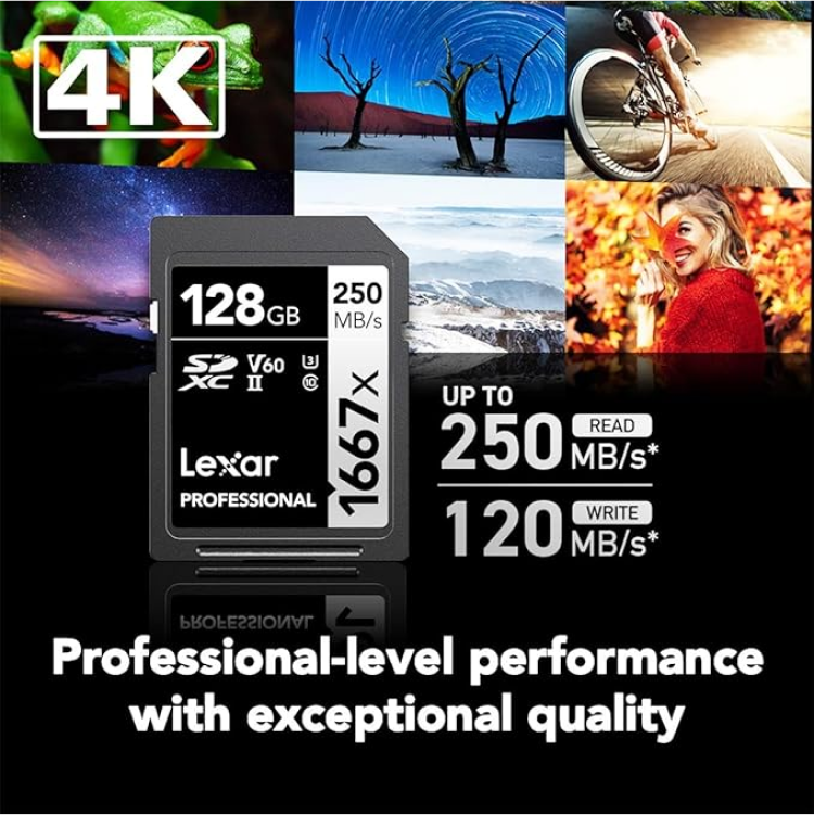 Lexar® Professional 1667x SDXC™ UHS-II Memory Card - Silver Series, Up to 250MB/s High-Speed Performance - Image 4