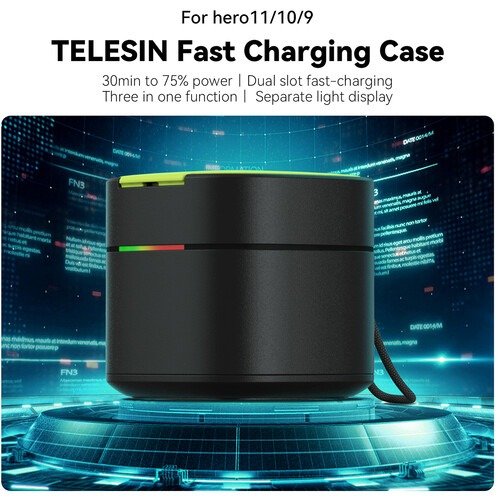 Telesin Battery Fast Charging Box for GoPro Hero 9/10/11/12 Black - FCC-001 - Image 11
