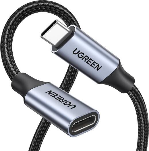 UGREEN USB-C Extension Cable - 1M Gen2, Dark Gray - Gadgets
