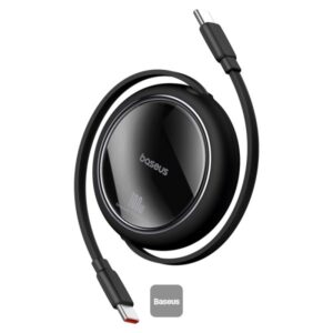 Experience smart and ultra-efficient charging on the go with the BASEUS Free2Draw Mini Retractable Type-C to Type-C Cable.
