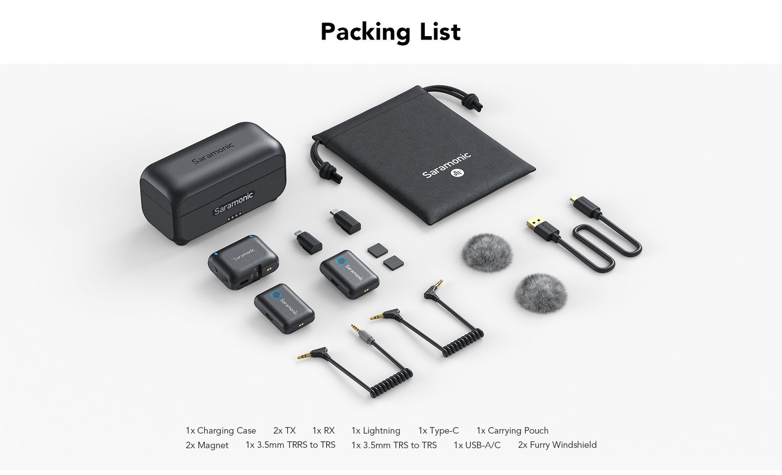 Saramonic 4-in-1 Wireless Microphone System in Black - Blink500 B2+ - Image 3