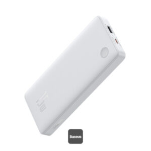 BASEUS AIRPOW LITE POWER BANK 10000MAH BIDIRECTIONAL FAST CHARGING 15W MOON WHITE PPAP10A