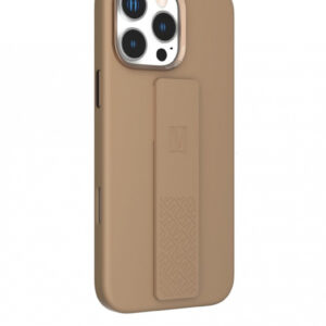 LEVELO IPHONE 16 PRO MORPHIX SILICONE CASE WITH LEATHER GRIP ROSE GOLD LVL-MSL-16P-RSGD