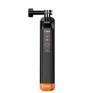 Enhance your underwater photography and videography with the TELESIN Floating Hand Grip with Remote Control S4-FHG-01-TGP.