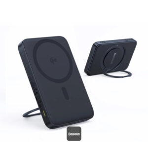 BASEUS PICOGO QI2 MAGNETIC POWER BANK WITH ROTATABLE STAND 5000MAH 20W COSMIC BLACK P10076802123-00-BK
