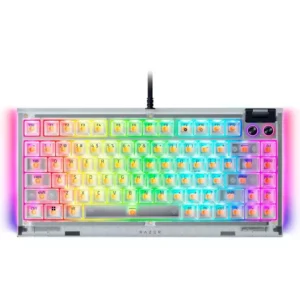 RAZER BLACKWIDOW V4 75% PHANTOM WHITE HOT-SWAP ENABLED MECHANICAL GAMING KEYBOARD RZ03-05003500-R3M1