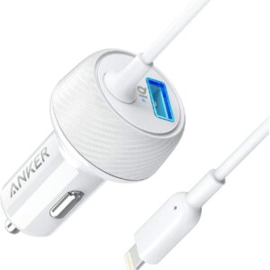 ANKER POWERDRIVE 2 ELITE WITH LIGHTNING CONNECTOR UN WHITE A2214H21