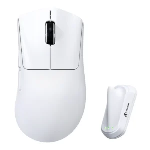 ATTACK SHARK V8 ULTRALIGHT NORDIC 54L15 WIRELESS GAMING MOUSE  WHITE PAW-3950 MAX