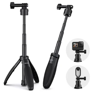 Capture every spontaneous moment with the TELESIN Quick Release Selfie Stick Mini Tripod S1-MNP-02.