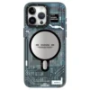 Step into the future of mobile protection with the YOUNGKIT iPhone 16 Pro Technology Case in Blue (CX018)