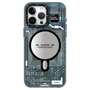 Step into the future of mobile protection with the YOUNGKIT iPhone 16 Pro Technology Case in Blue (CX018)