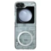 Embrace futuristic design with the YOUNGKIT Technology Magnetic Case for Samsung Flip 6.
