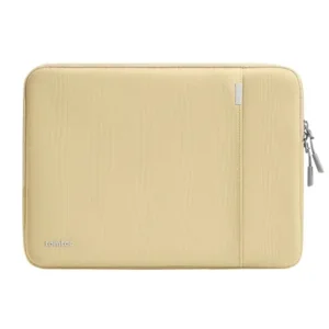 Protect your tech with confidence and style using the TOMTOC LIGHT A18 14-Inch Laptop Sleeve in Yellow Beige.