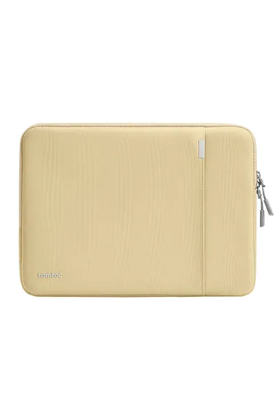 Protect your tech with confidence and style using the TOMTOC LIGHT A18 14-Inch Laptop Sleeve in Yellow Beige.