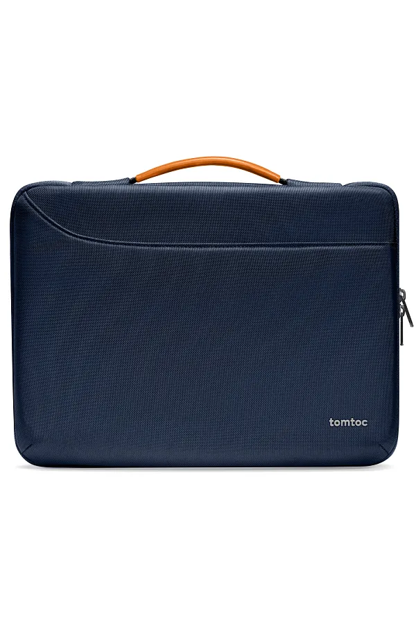 Protect your tech in style with the Tomtoc Defender A22 14 Inch Laptop Briefcase in elegant navy blue.