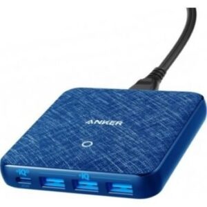 Anker PowerPort Atom III Slim 65W PD 4-Port Charger - Blue (A2045K31)